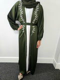 Luscious Green Embellished Abaya