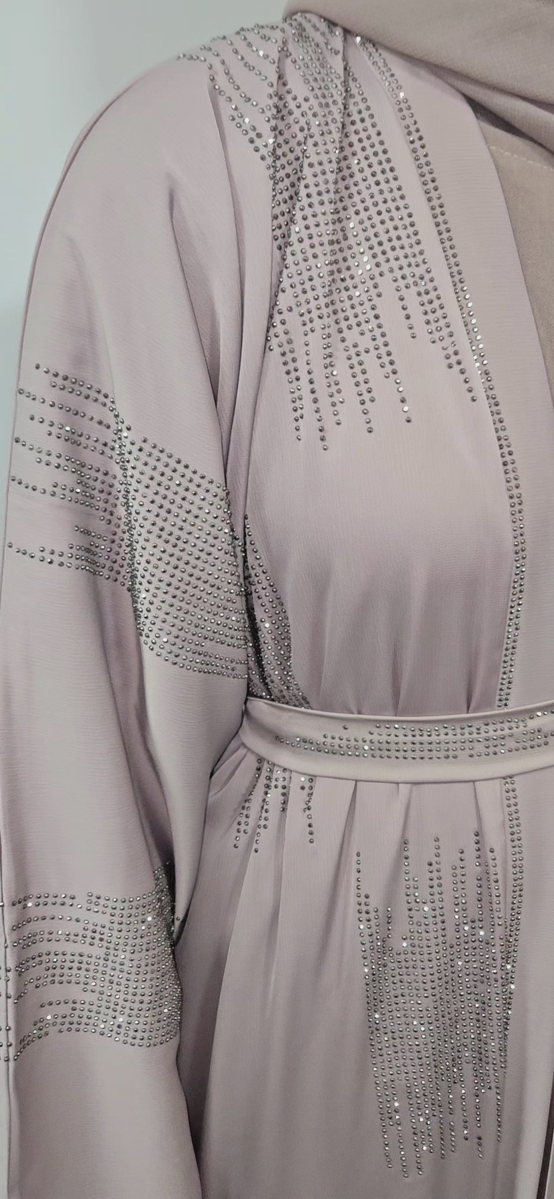 French Taupe 4PC Abaya